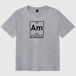 Футболка оверсайз мужская Am -Armenium, цвет: меланж