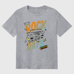 Футболка оверсайз мужская Rock Days, цвет: меланж