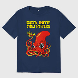 Футболка оверсайз мужская RED HOT CHILI PEPPERS, цвет: тёмно-синий