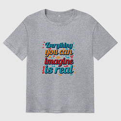 Футболка оверсайз мужская Мечта, цвет: меланж