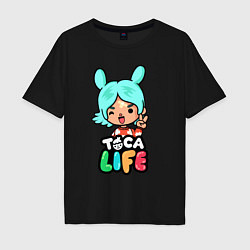 Футболка оверсайз мужская Toca Life, цвет: черный