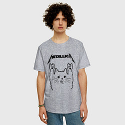 Футболка оверсайз мужская METALLICA МЕТАЛЛИКА, цвет: меланж — фото 2