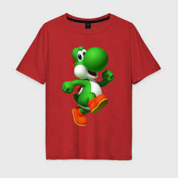 Мужская футболка оверсайз 3d Yoshi