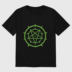 Футболка оверсайз мужская Pentagrams by Apkx, цвет: черный