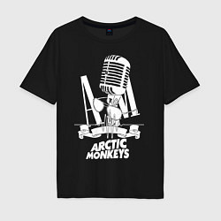 Футболка оверсайз мужская Arctic Monkeys, рок, цвет: черный