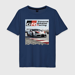 Мужская футболка оверсайз Toyota Gazoo Racing - легендарная спортивная коман