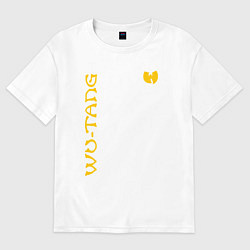 Футболка оверсайз мужская WU TANG CLAN LOGO YELLOW, цвет: белый