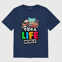 Мужская футболка оверсайз TOCA LIFE WORLD ТОКА ЛАЙФ ВОРЛД ПЕРСОНАЖИ