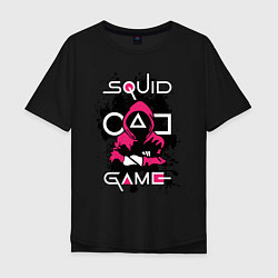 Футболка оверсайз мужская Squid gameguard-killer, цвет: черный