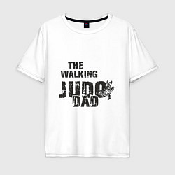 Футболка оверсайз мужская Judo - Dad, цвет: белый