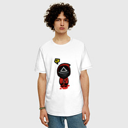 Футболка оверсайз мужская Squid Game Death, цвет: белый — фото 2