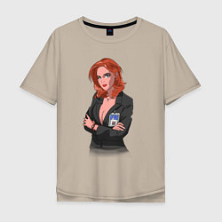 Мужская футболка оверсайз Dana Scully X-Files