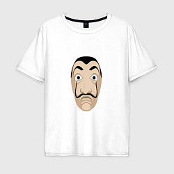 Футболка оверсайз мужская Dali Face, цвет: белый