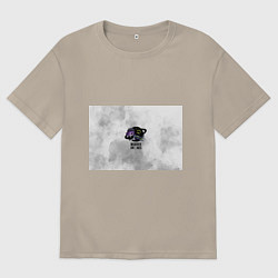 Футболка оверсайз мужская Murder Drones Дроны Убийцы, цвет: миндальный