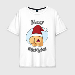 Мужская футболка оверсайз Merry KissMAss