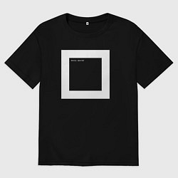 Футболка оверсайз мужская Чёрный квадрат программиста Hello World, цвет: черный