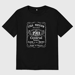 Футболка оверсайз мужская CSKA MOSCOW since 1911, цвет: черный