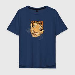 Мужская футболка оверсайз Моська Тигрёнка