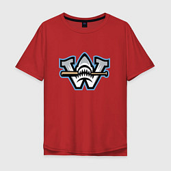 Мужская футболка оверсайз Wilmington sharks - baseball team