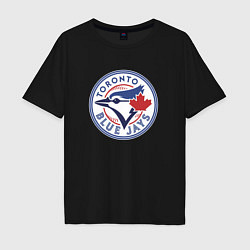 Футболка оверсайз мужская Toronto Blue Jays, цвет: черный