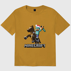 Мужская футболка оверсайз MINECRAFT НОВЫЙ ГОД 2022 МАЙНКРАФТ