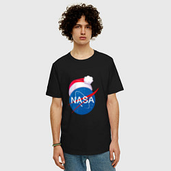 Футболка оверсайз мужская NASA NEW YEAR 2022, цвет: черный — фото 2
