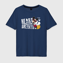 Мужская футболка оверсайз Mickey heart Breaker