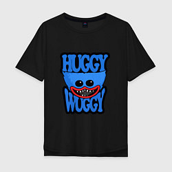 Футболка оверсайз мужская Huggy Wuggy 01, цвет: черный