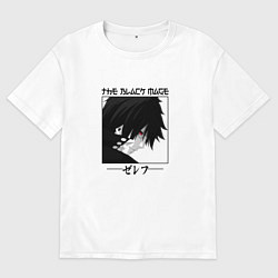 Футболка оверсайз мужская Хвост Феи Fairy Tail, Зереф Zeref, цвет: белый