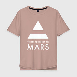 Мужская футболка оверсайз 30 Seconds to Mars: 30 секунд