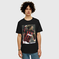 Футболка оверсайз мужская Paolo Cesare Maldini - Milan цвета черный — фото 2