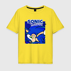 Футболка оверсайз мужская Sonic Adventure Sonic, цвет: желтый