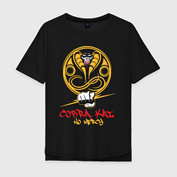 Мужская футболка оверсайз Cobra Kai: no mercy!