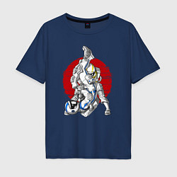 Мужская футболка оверсайз Боевые искусства космонавтов
