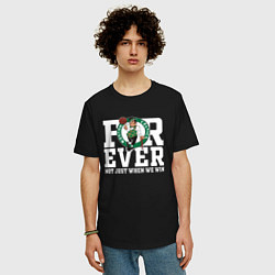 Футболка оверсайз мужская FOREVER NOT JUST WHEN WE WIN, BOSTON CELTICS, БОСТ, цвет: черный — фото 2