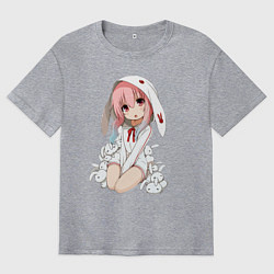 Футболка оверсайз мужская Furry anime, цвет: меланж