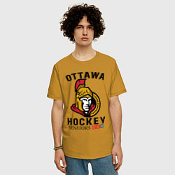 Футболка оверсайз мужская OTTAWA SENATORS ОТТАВА СЕНАТОРЗ, цвет: горчичный — фото 2