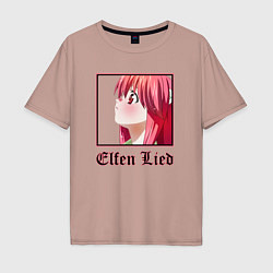 Мужская футболка оверсайз Эльфийская песнь Elfen Lied