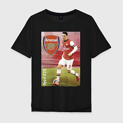 Футболка оверсайз мужская Arsenal, Mesut Ozil, цвет: черный