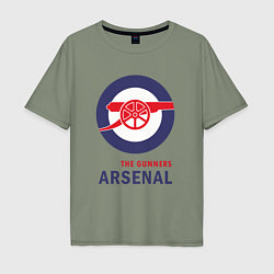 Футболка оверсайз мужская Arsenal The Gunners, цвет: авокадо