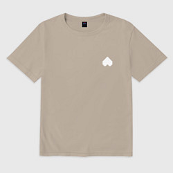 Футболка оверсайз мужская Душа Монстра, цвет: миндальный