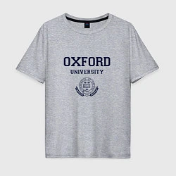 Мужская футболка оверсайз Оксфорд - логотип университета