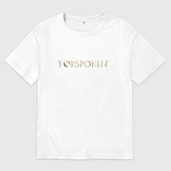 Футболка оверсайз мужская Форспокен лого, цвет: белый
