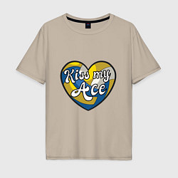 Мужская футболка оверсайз Volley - Kiss My Ace