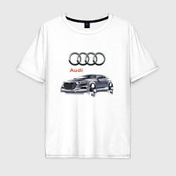 Мужская футболка оверсайз Audi Germany Car