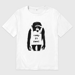 Мужская футболка оверсайз Оставайся Собой Бэнкси Banksy