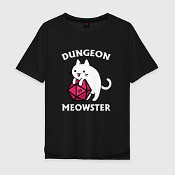 Мужская футболка оверсайз Dungeon Meowster