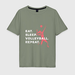 Мужская футболка оверсайз Volleyball Days