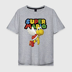 Футболка оверсайз мужская Super Mario Koopa Troopa, цвет: меланж