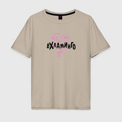 Мужская футболка оверсайз Фламинго Вхламинго